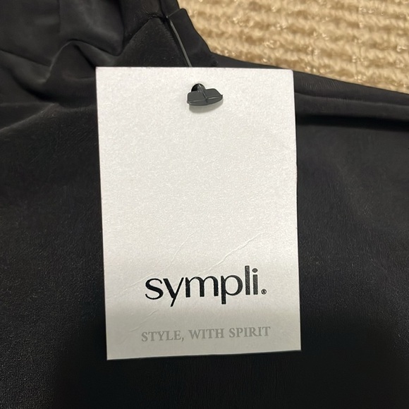 Sympli Color Block V-Neck Pullover Style 22269cb2 Asymmetrical Tunic Top - Picture 13 of 14